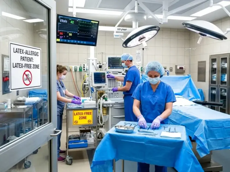 Alergia na lateks a operacja. Jak chronić pacjenta?