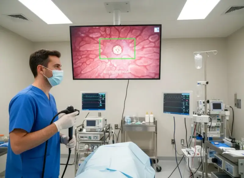 Kolonoskopia ze wsparciem AI: jak technologia zwiększa skuteczność wykrywania polipów i jakie niesie ze sobą wyzwania?